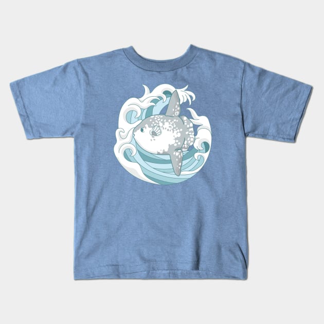 Mola Mola Kids T-Shirt by natelledrawsstuff